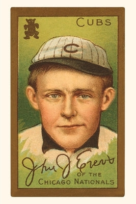 Vintage Journal Early Baseball Card, Johnny Evers by Found Image Press