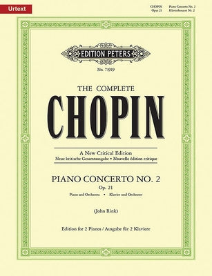 Piano Concerto No. 2 in F Minor Op. 21 (Edition for 2 Pianos): Urtext (the Complete Chopin) by Chopin, Fryderyk