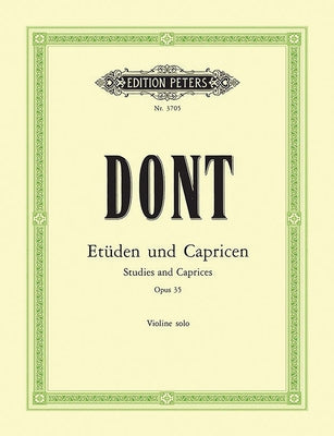 24 Etudes and Caprices Op. 35 for Violin by Dont, Jakob