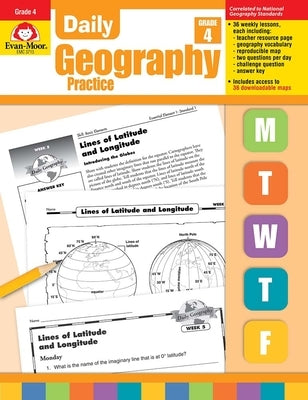 Daily Geography Practice Grade 4: EMC 3713 by Evan-Moor Corporation