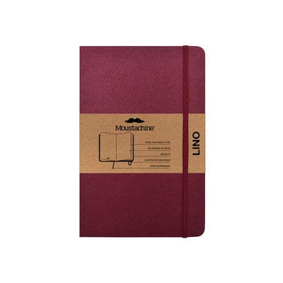 Moustachine Classic Linen Pocket Burgundy Blank Hardcover by Moustachine