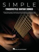 Simple Fingerstyle Guitar Songs: 40 Popular Songs Arranged for Fingerstyle Guitar in Rhythm Tab Notation with Lyrics and Chord Frames by Hal Leonard Publishing Corporation