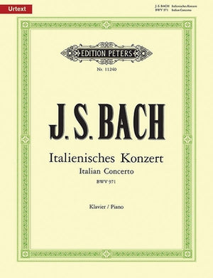 Italian Concerto Bwv 971 for Piano: Urtext by Bach, Johann Sebastian