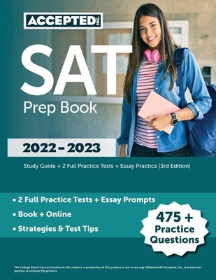 SAT Prep Book 2022-2023: Study Guide + 2 Full Practice Tests + Essay Practice [3rd Edition] by Cox