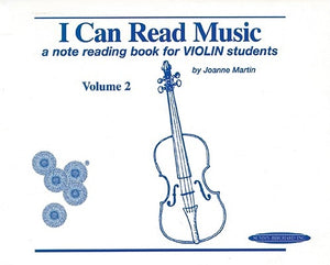 I Can Read Music, Vol 2: A Note Reading Book for Violin Students by Martin, Joanne