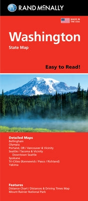 Rand McNally Easy to Read Folded Map: Washington State Map by Rand McNally