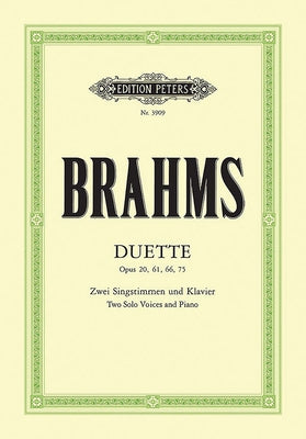 14 Duets for Soprano, Alto and Piano: Opp. 20, 61, 66, from Op. 75 by Brahms, Johannes