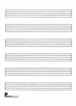 Writing Pad No. 15: 6-Stave (Extra Wide): Passantino Manuscript Paper by Hal Leonard Corp