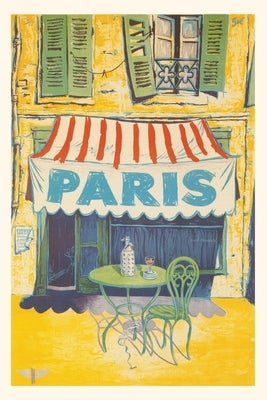 Vintage Journal Outdoor Cafe, Paris, France by Found Image Press