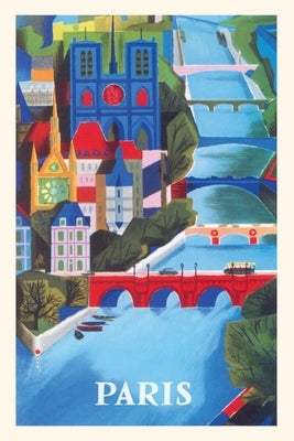 Vintage Journal Paris Travel Poster by Found Image Press