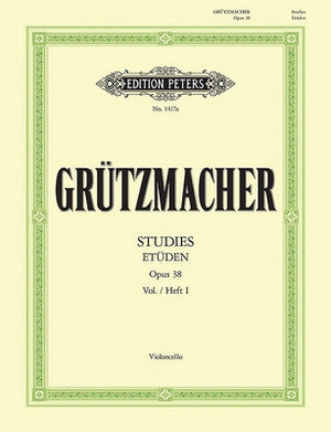 24 Studies Op. 38 for Cello, Vol. 1 by Gr&#252;tzmacher, Friedrich