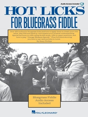 Hot Licks for Bluegrass Fiddle - Book with Online Audio by Phillips, Stacy