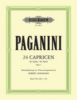 Piano Accompaniment by Robert Schumann to 24 Caprices Op. 1: Nos. 1-12 by Paganini, Niccol&#242;