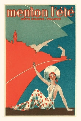Vintage Journal Travel Poster for Cote d'Azur, France by Found Image Press
