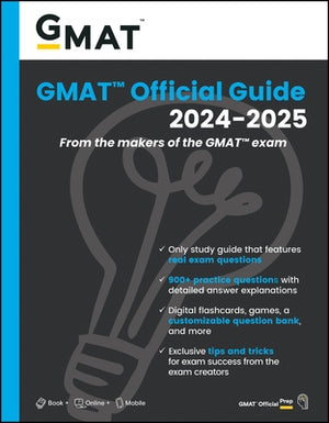 GMAT Official Guide 2024-2025: Book + Online Question Bank by Gmac (Graduate Management Admission Coun