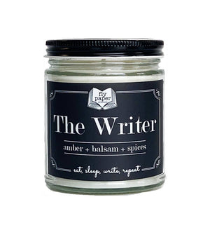 The Writer Literary 9oz Glass Candle