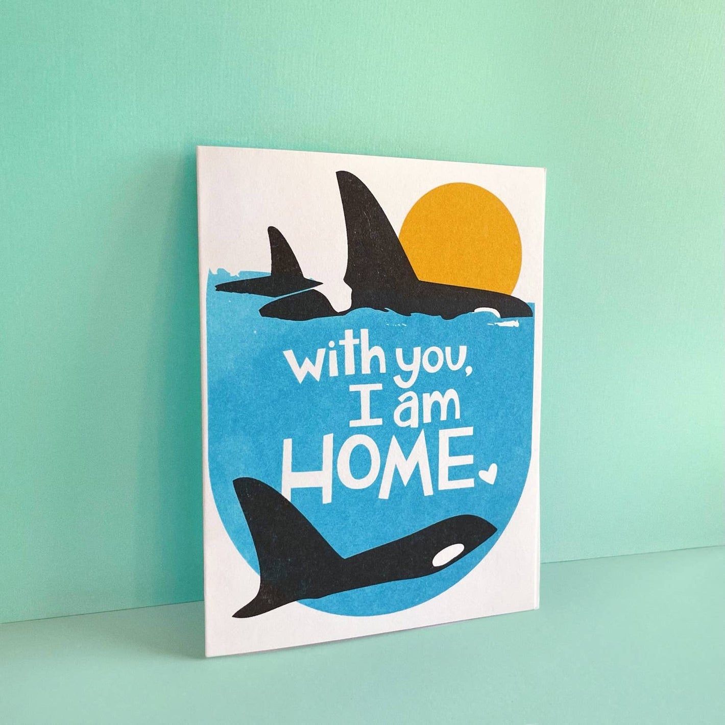 Orca Home Risograph Love Card