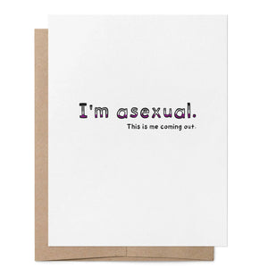 Asexual Coming Out LGBTQ+ Greeting Card