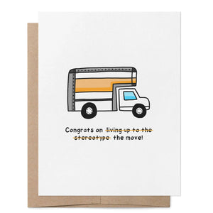 Congrats on the Move LGBTQ+ Greeting Card
