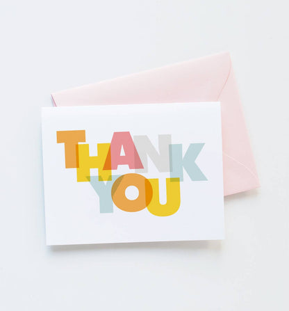 Modern Thank You Greeting Card