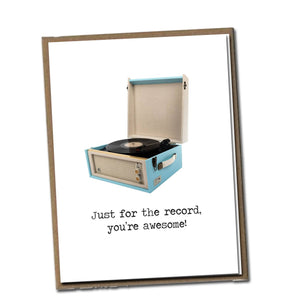 Just For The Record Friendship Greeting Card