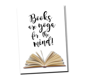 Books Are The Yoga For Mind Card