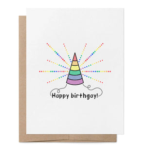 Happy Birthgay LGBTQ+ Greeting Card