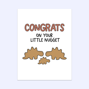 Congrats On Your Little Nugget Greeting Card