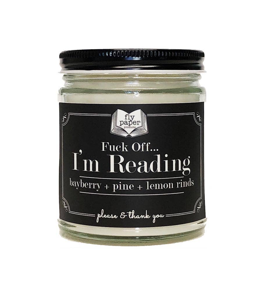 F... Off I'm Reading 9oz Literary Glass Soy Candle