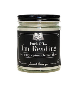 F... Off I'm Reading 9oz Literary Glass Soy Candle