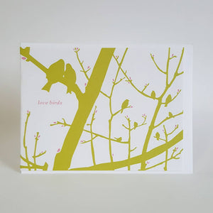 Love Birds Anniversary Greeting Card / Wedding Greeting Card