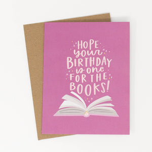 One for the Books Birthday Greeting Card