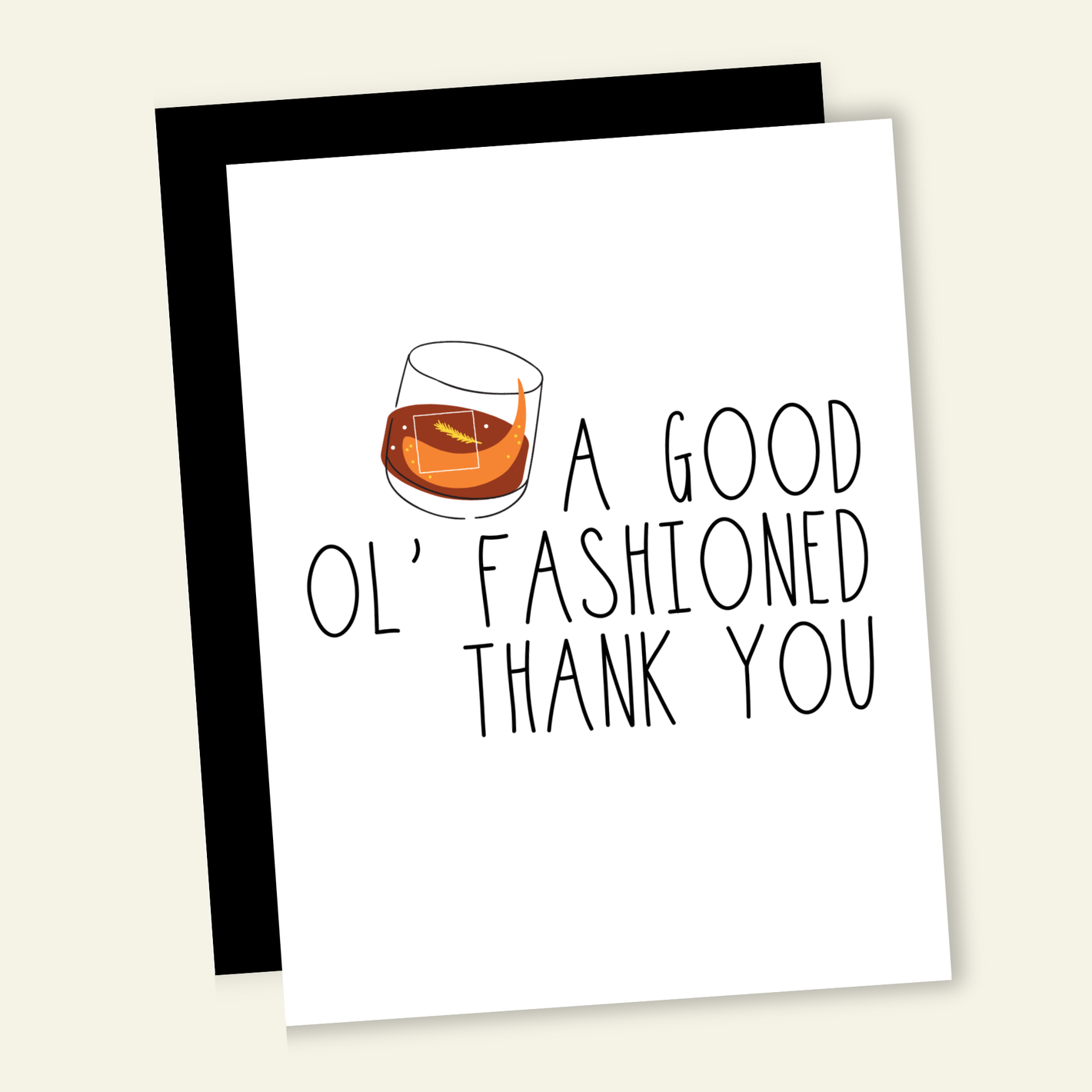 Old Fashion Thank You | Funny Thank You Card