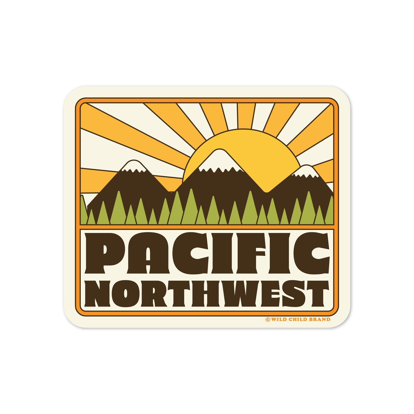 Pacific Northwest Sunrise Sticker