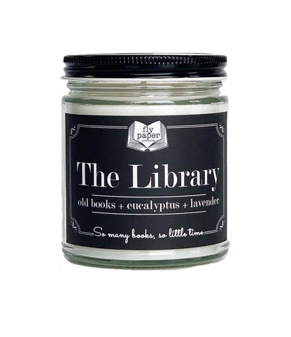 The Library Literary 9oz Glass Candle