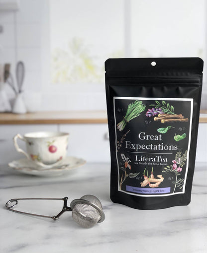 Great Expectations Lemongrass Ginger Tea: 2oz Loose Leaf Pouch