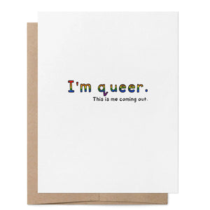 Queer Coming Out LGBTQ+ Greeting Card