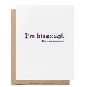 Bisexual Coming Out LGBTQ+ Greeting Card