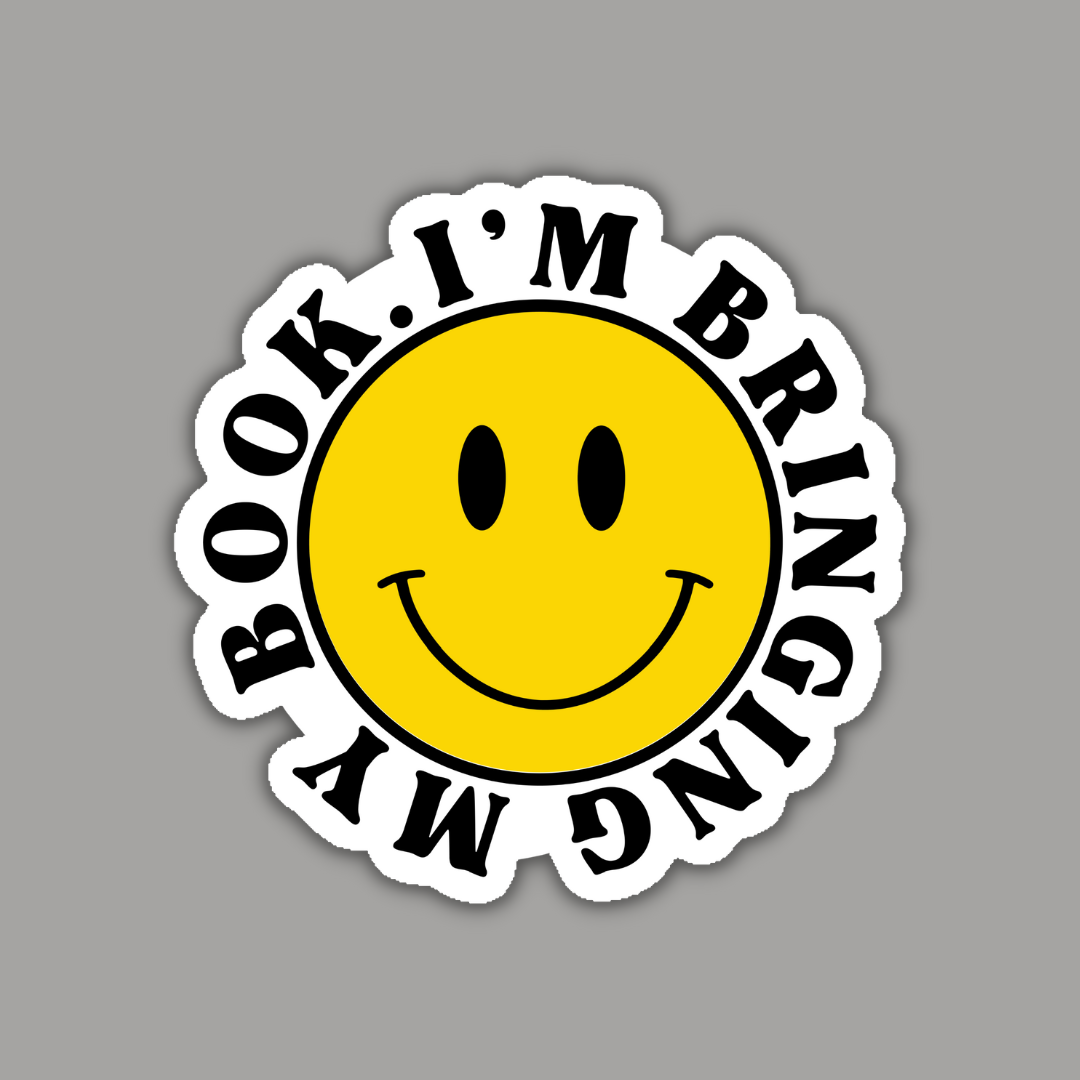 I'm Bringing My Book Vinyl Sticker