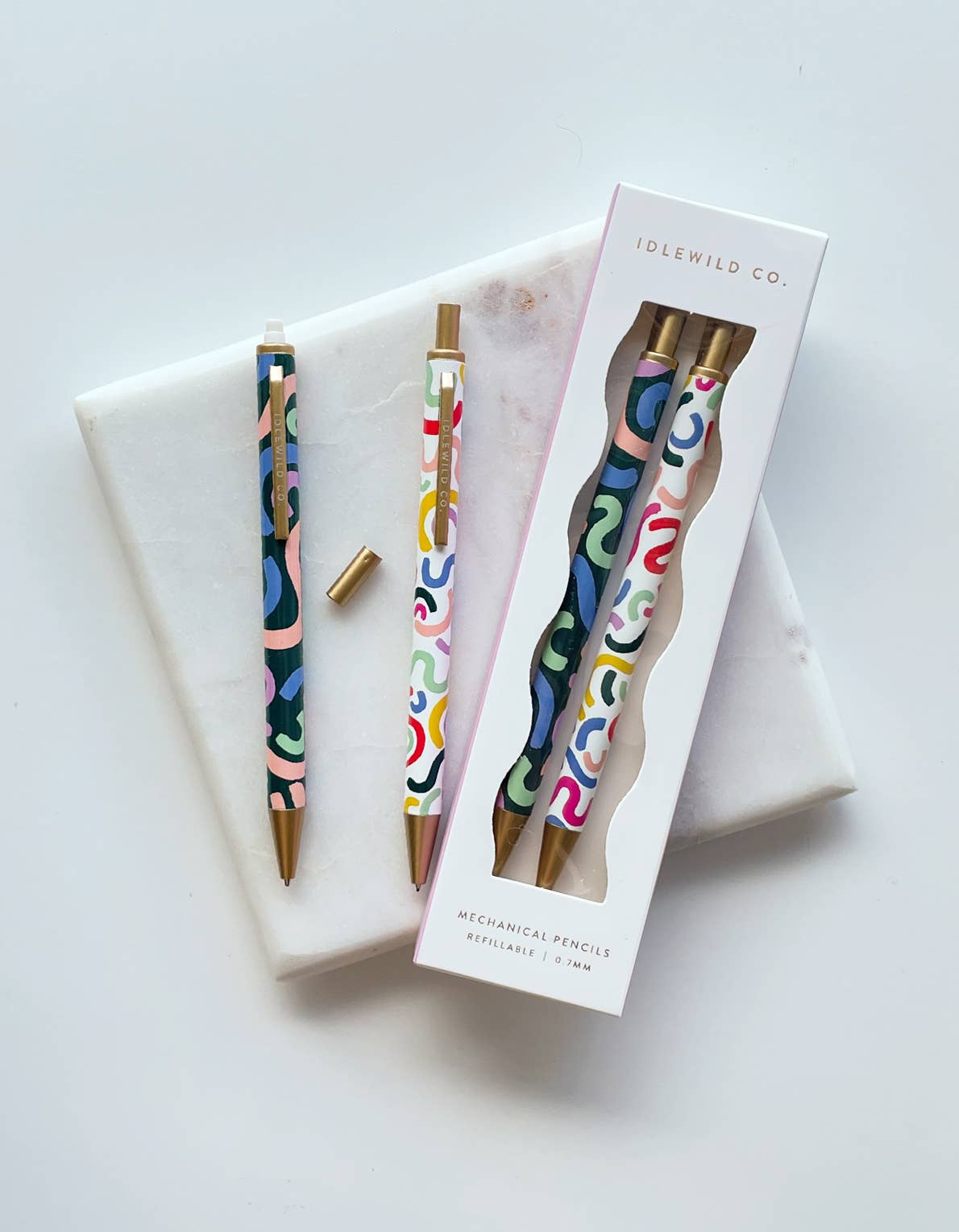 RAINBOW SQUIGGLE MECHANICAL PENCILS