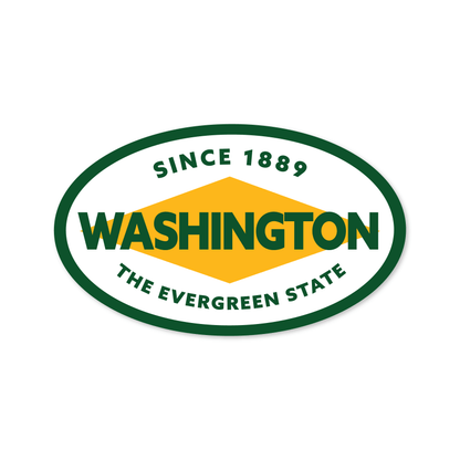 1889 Washington Classic Badge Sticker