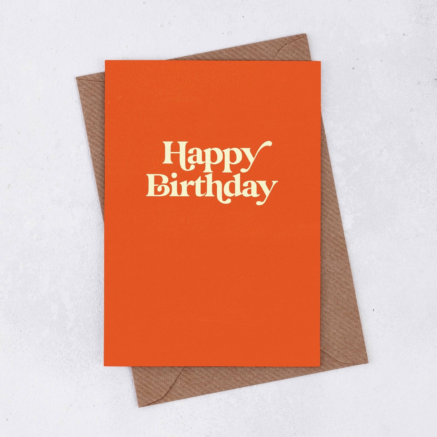 'Happy Birthday' Retro Greetings Card