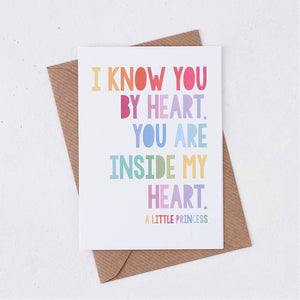 I Know You by Heart Rainbow Card
