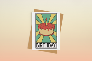 The Birthday Tarot Card Greeting Card: Kraft