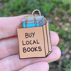 Buy Local Books Pin