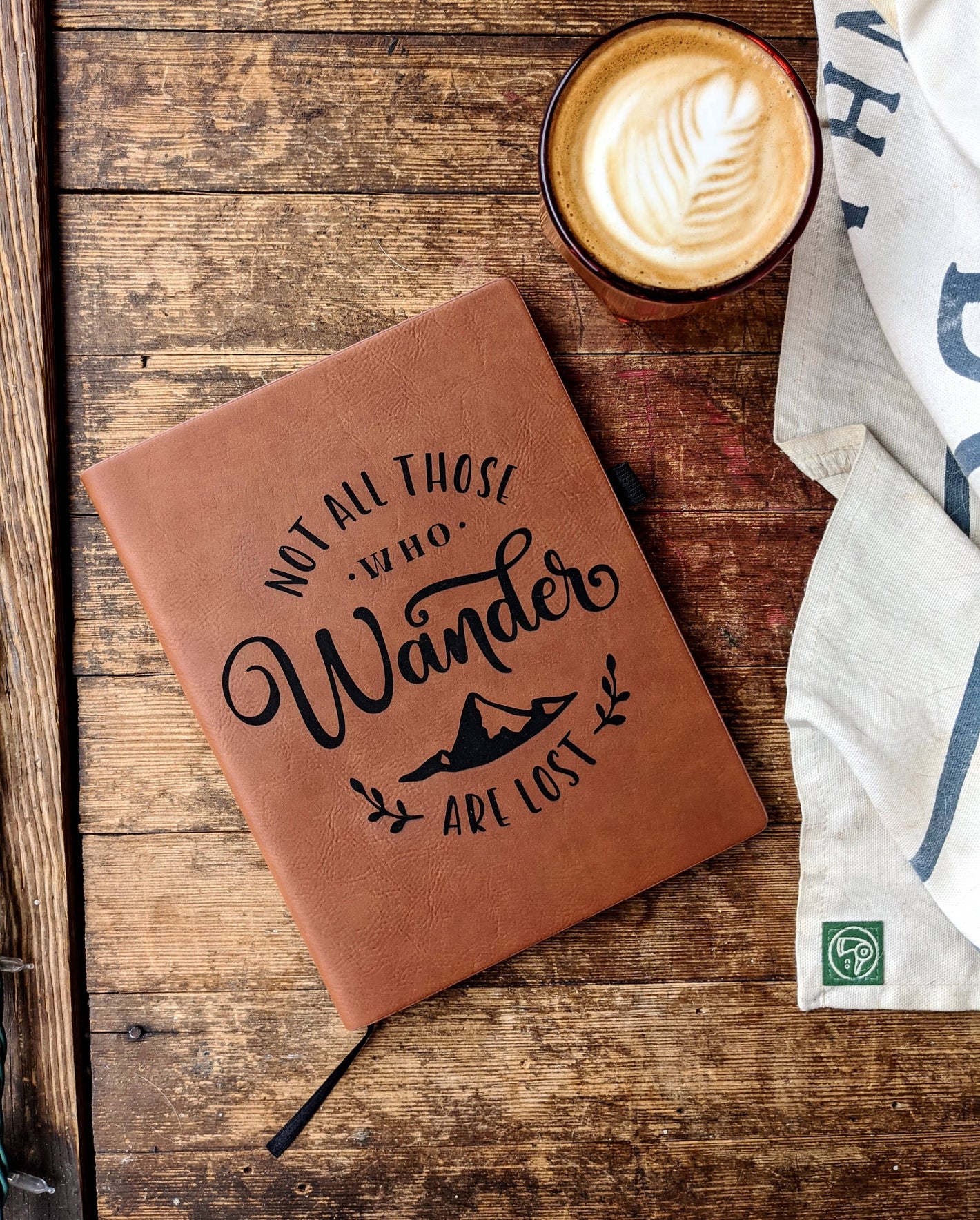 Not All Who Wander - Vegan Leather Journal