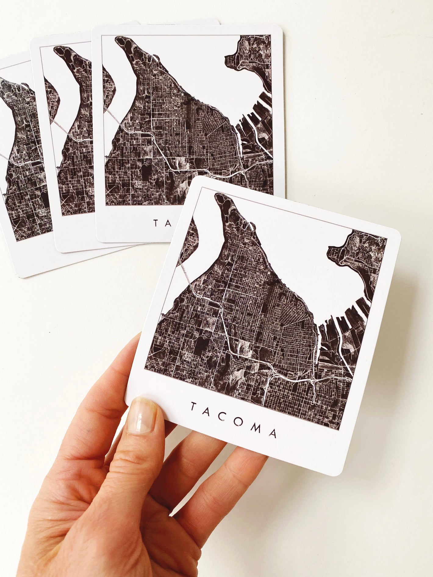 Tacoma Watercolor Map - Flex Magne