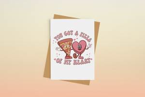 You've Got a Pizza My Heart Punny Love Card: Kraft