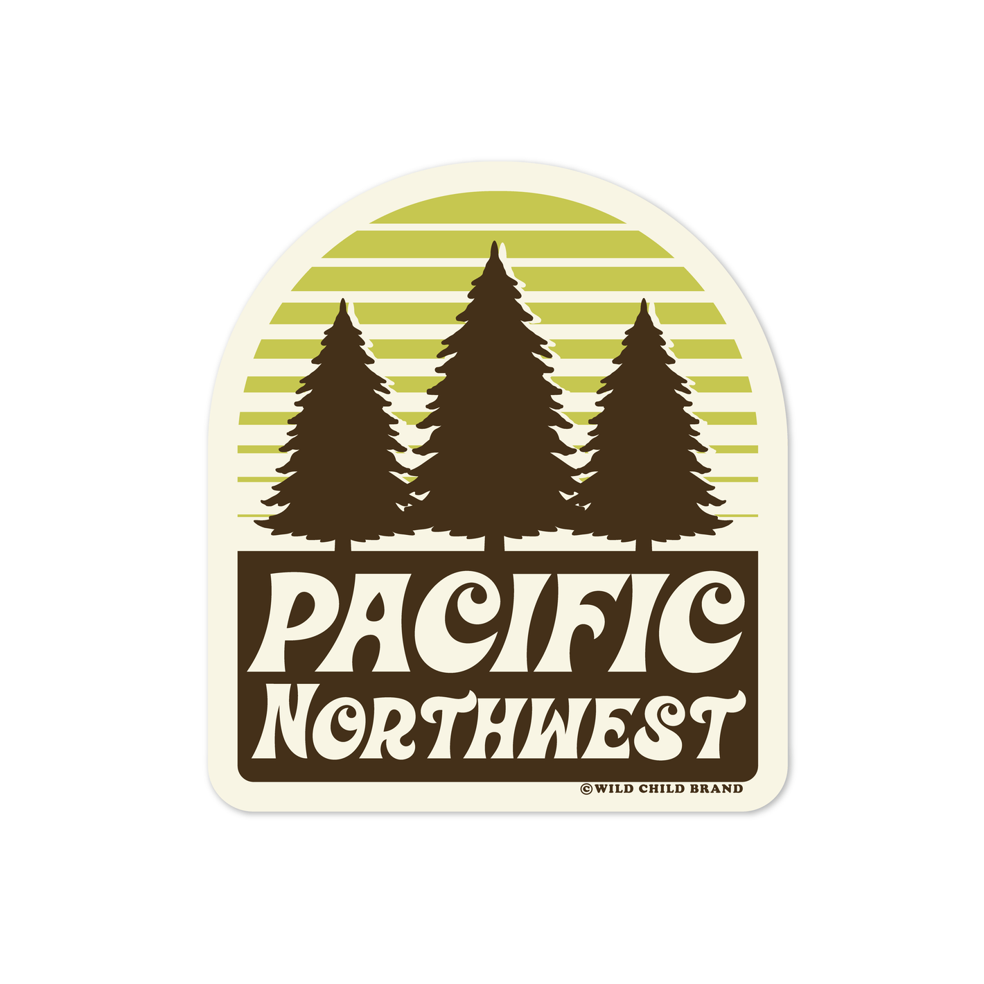 Trees in the Pacific Northwest Sticker