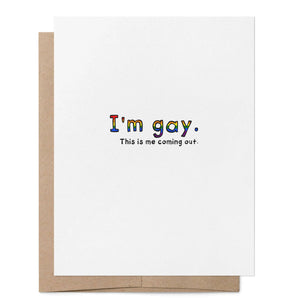Gay Coming Out LGBTQ+ Greeting Card